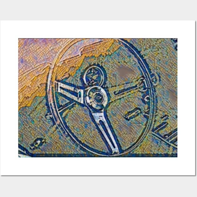 Chevrolet steering wheel Wall Art by pedjatheshops